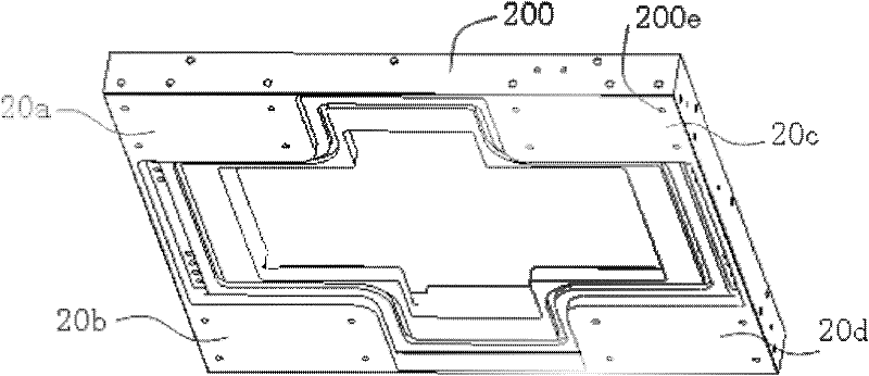 Air floatation structure of separated type air foot