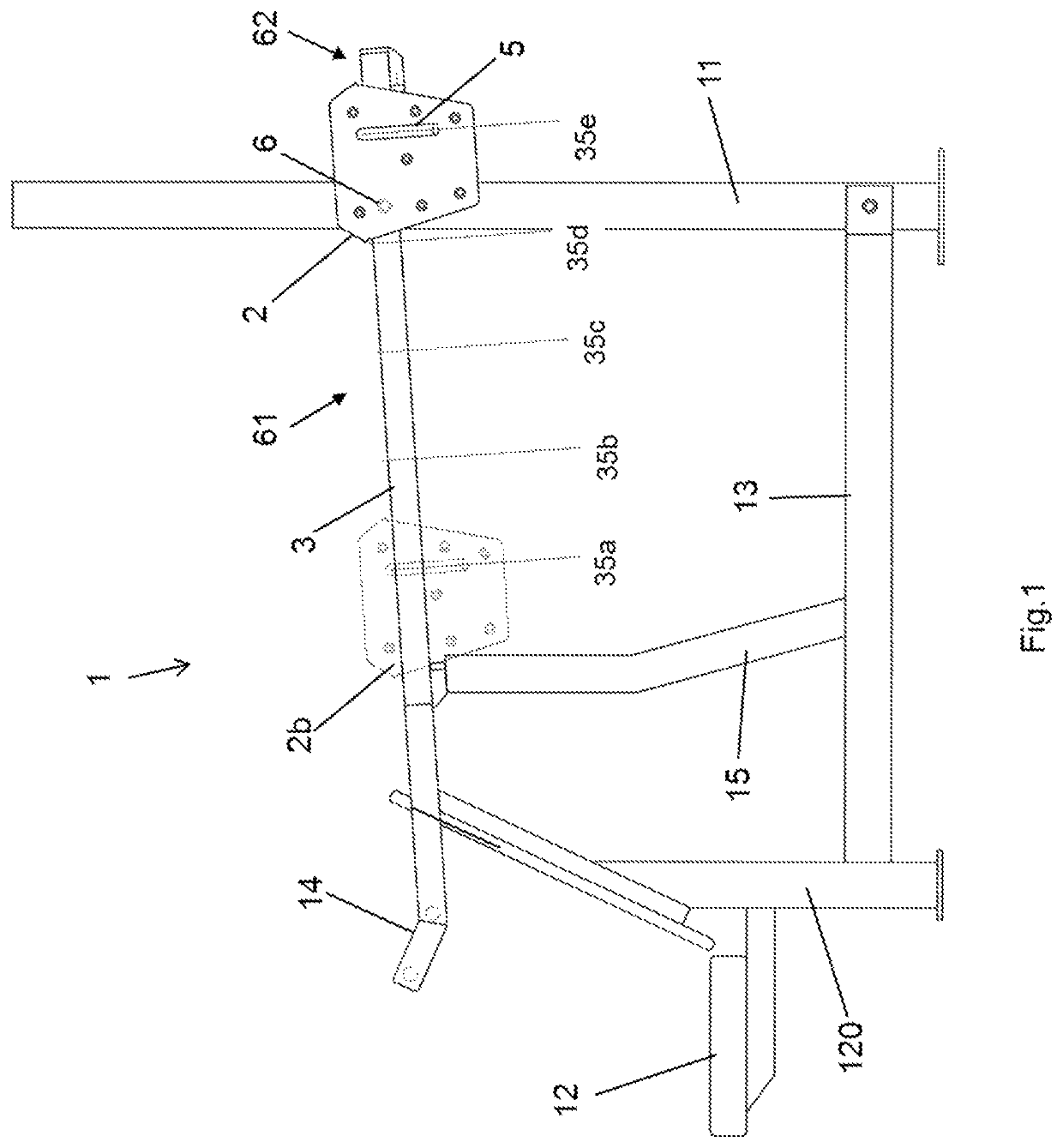 Arrangement and method for adjusting load in training equipment