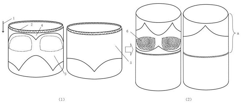 Knitting process of double-layer fabric with different functions inside and outside