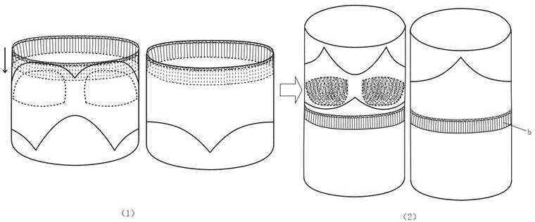 Knitting process of double-layer fabric with different functions inside and outside