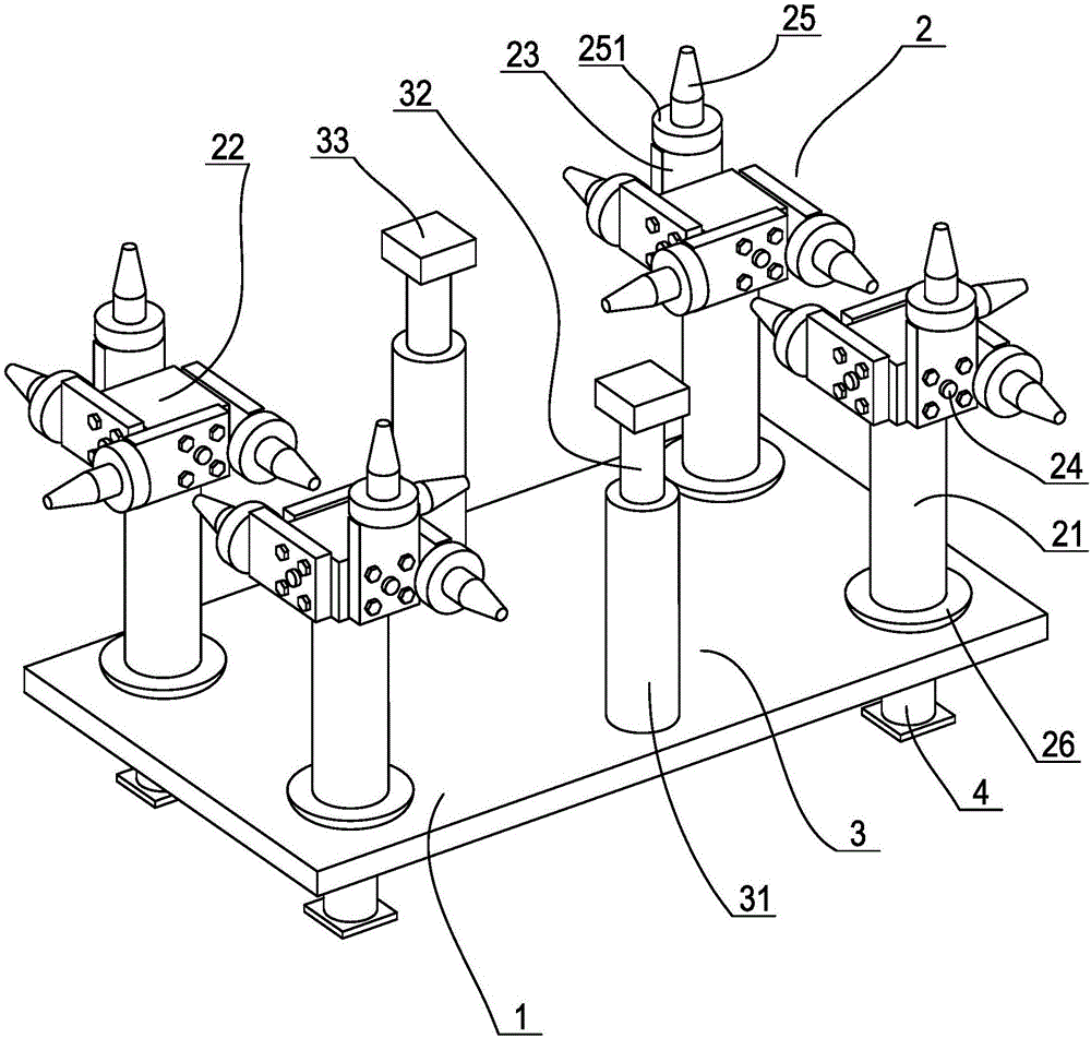 General type body-in-white three-dimensional measuring and positioning device and positioning method