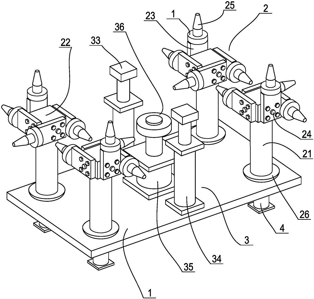 General type body-in-white three-dimensional measuring and positioning device and positioning method