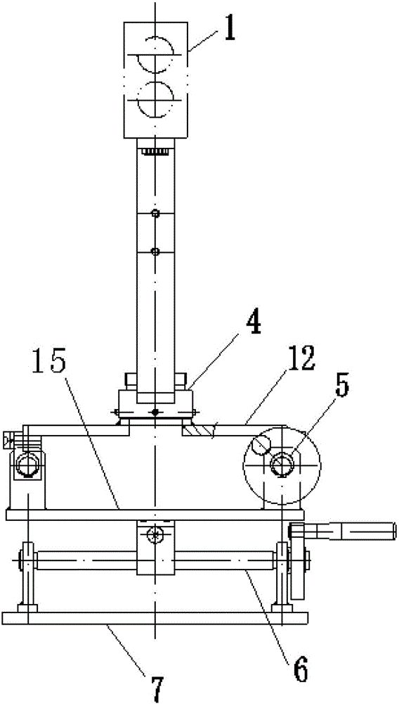 Mounting frame for a laser measuring instrument