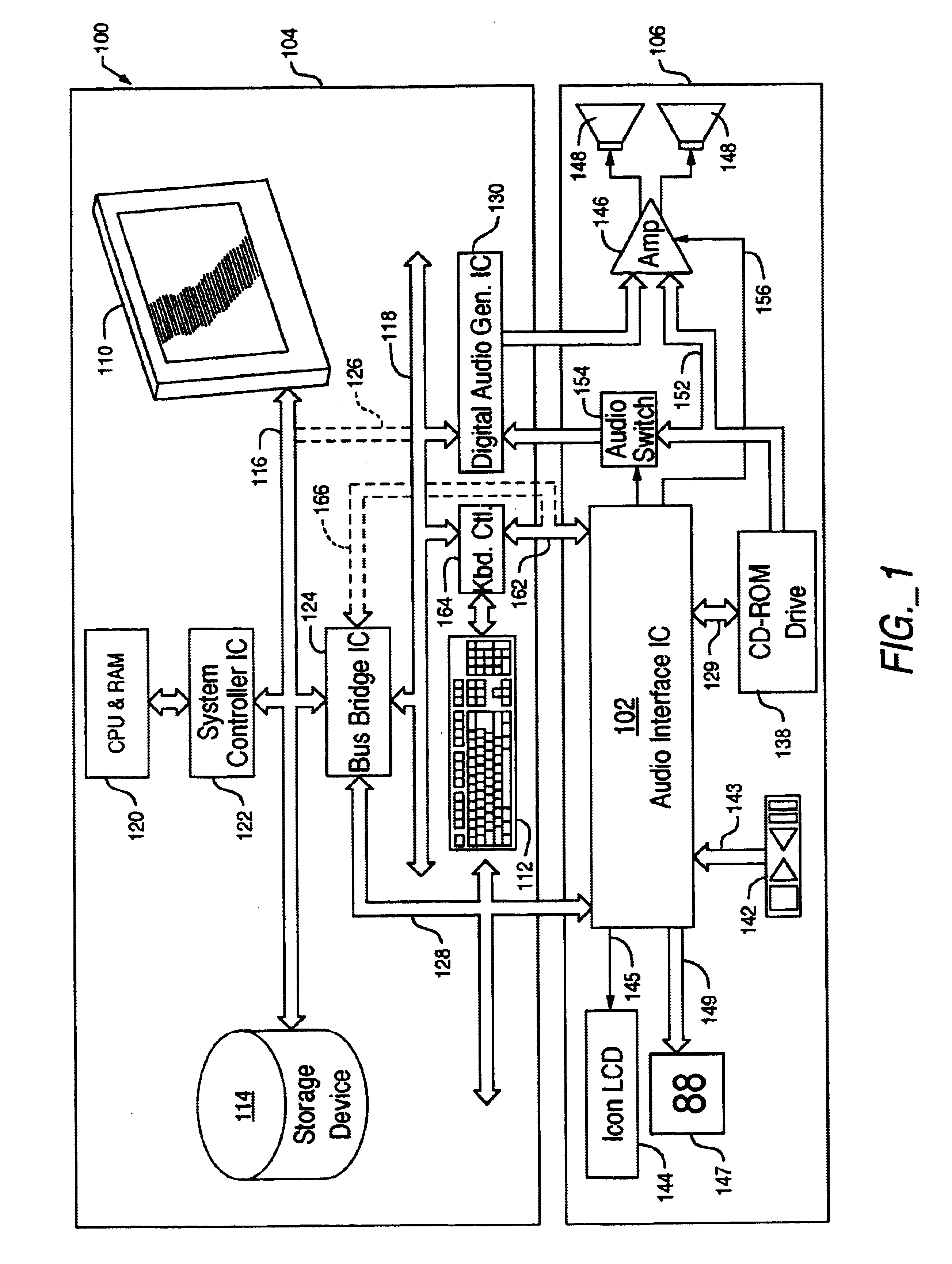 Low-power audio CD player for portable computers