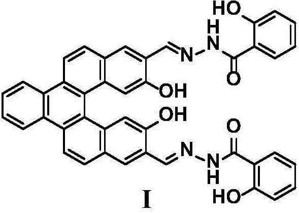 Fluorescent probe for detecting aluminum ions and zinc ions and preparation method and application