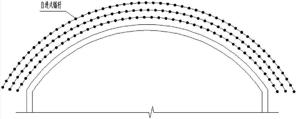 Construction method for tunnel crossing through backfilling zone of super high-rise buildings