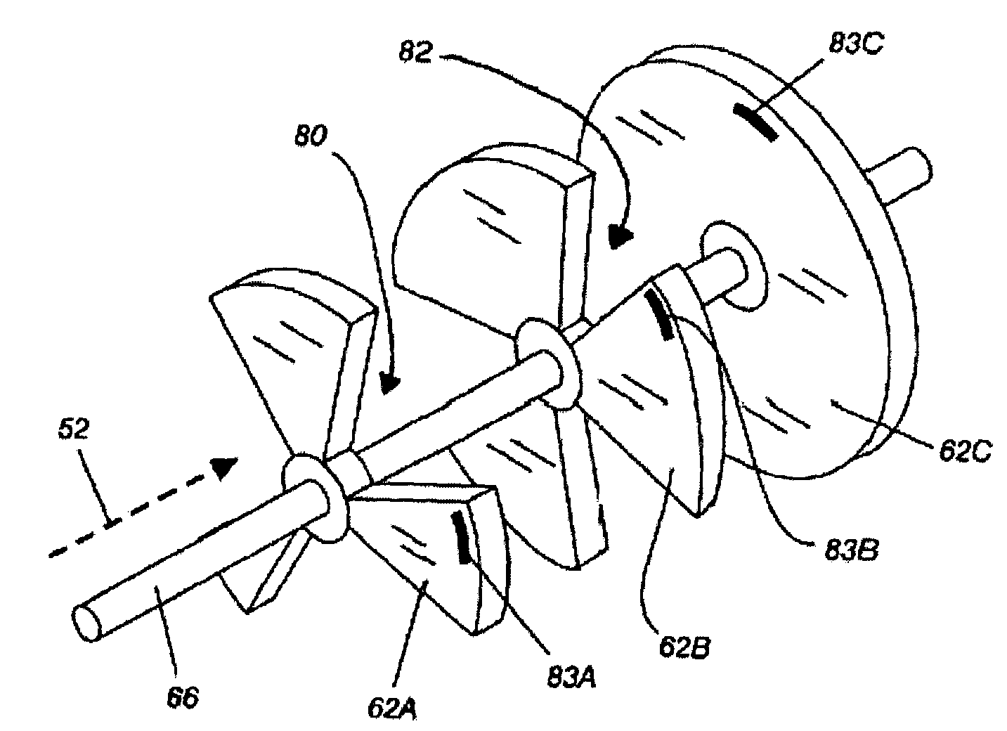 Extended multi-spot computed tomography x-ray source