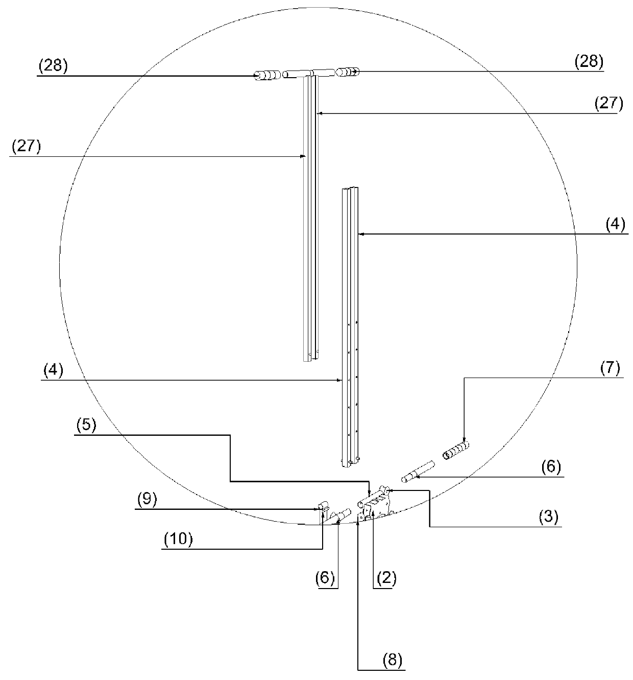 Integral vertical stepper