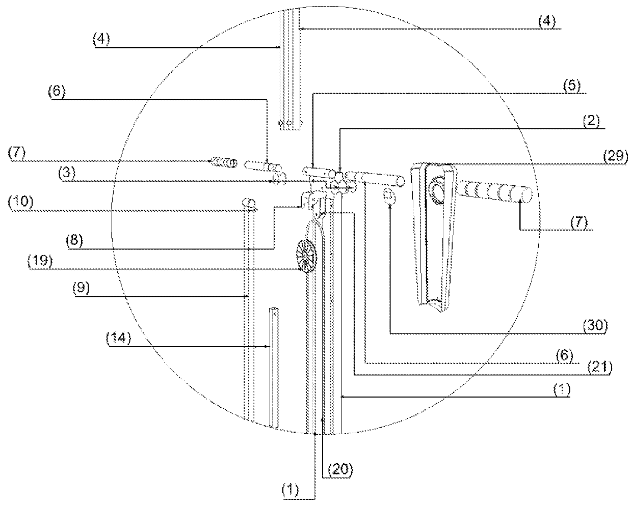 Integral vertical stepper