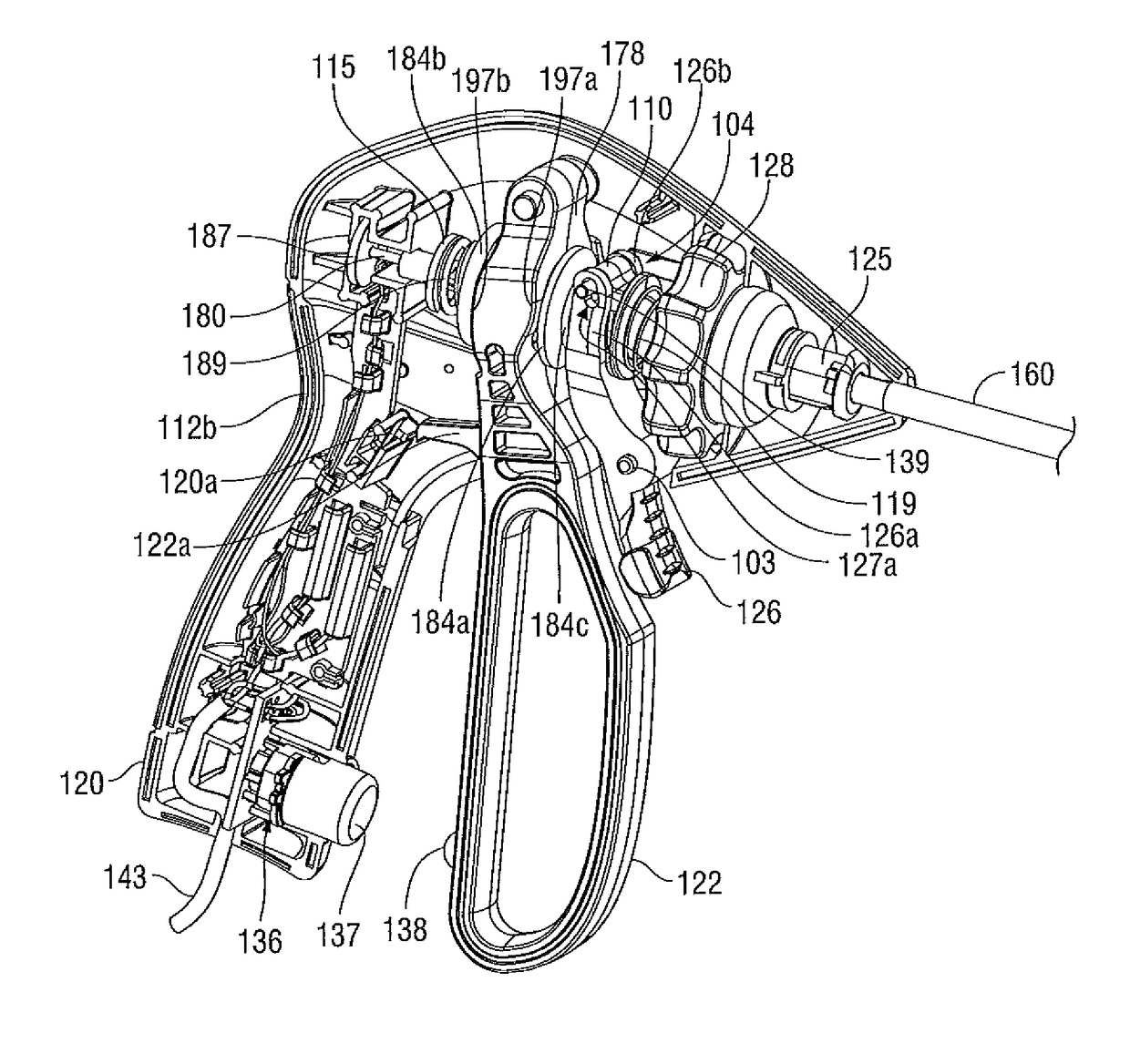 Surgical instrument with system and method for springing open jaw members