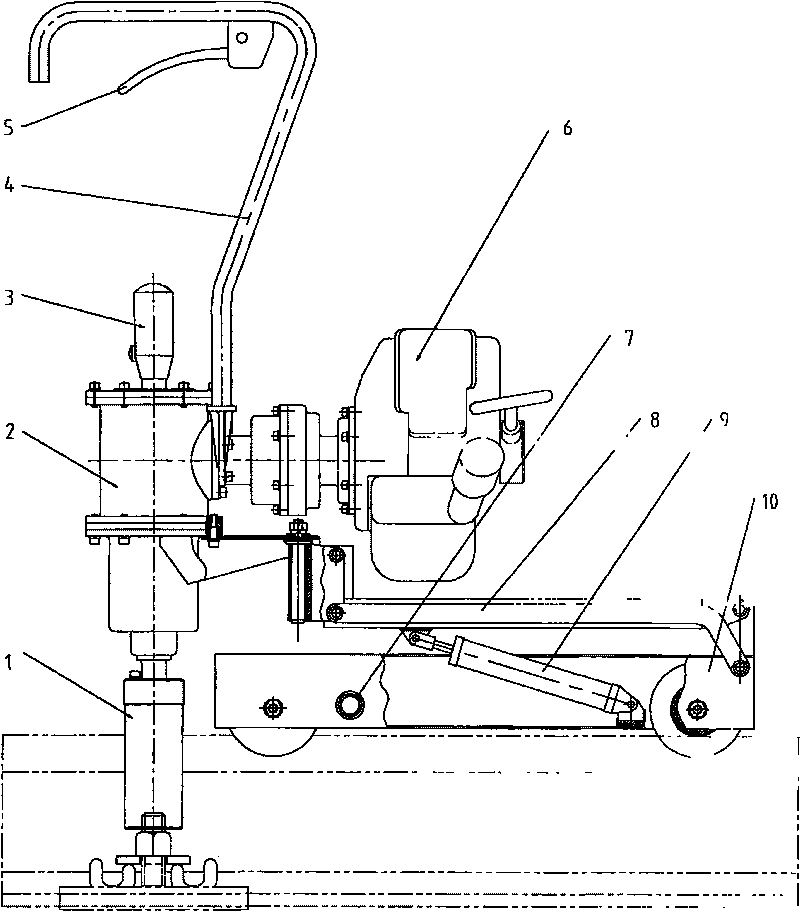 Portable vehicle mounted dualpurpose wrench