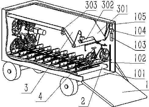 Shared bicycle transfer cabinet