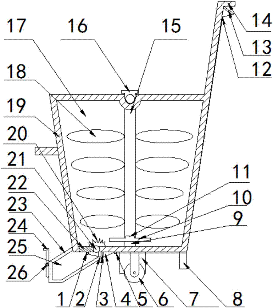 Ceramic tile cement slurry laying machine with stirring device