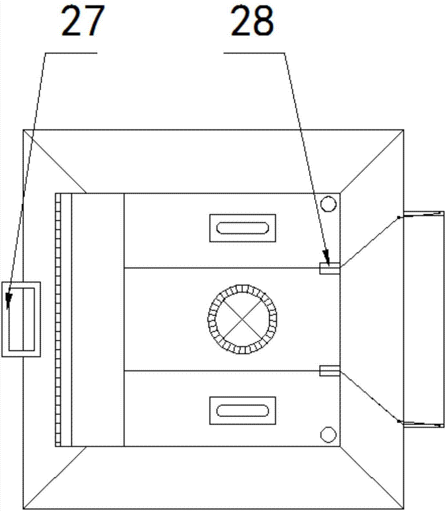 Ceramic tile cement slurry laying machine with stirring device