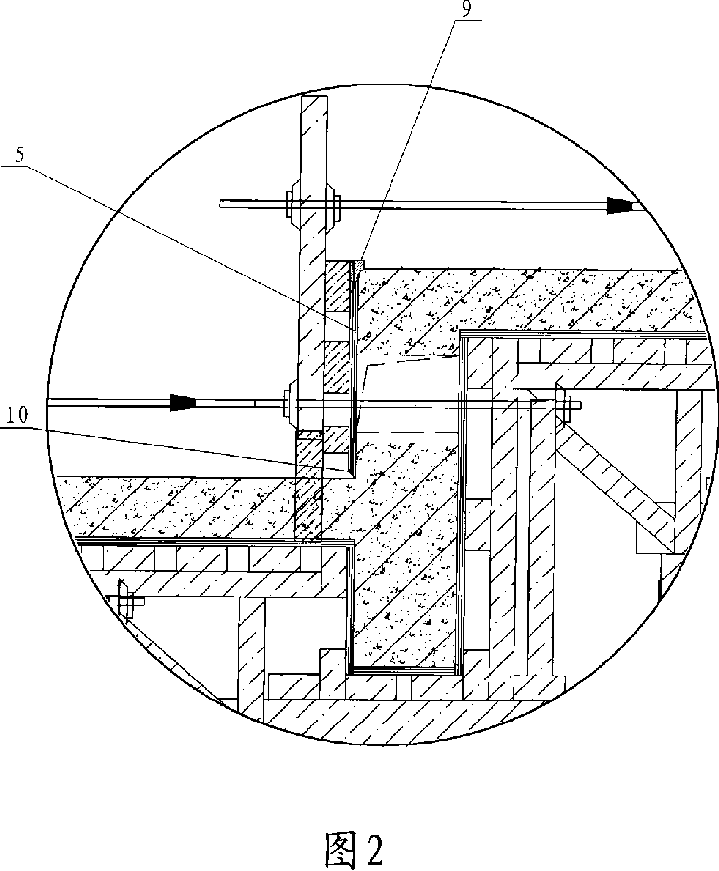 Cast-in-situ clear-water concrete viewing platform form board and its construction method