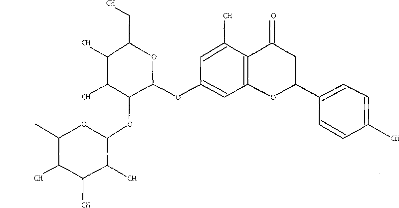 Method for preparing naringin