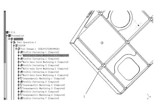 Fast positioning and corresponding method for machining features and machining operations