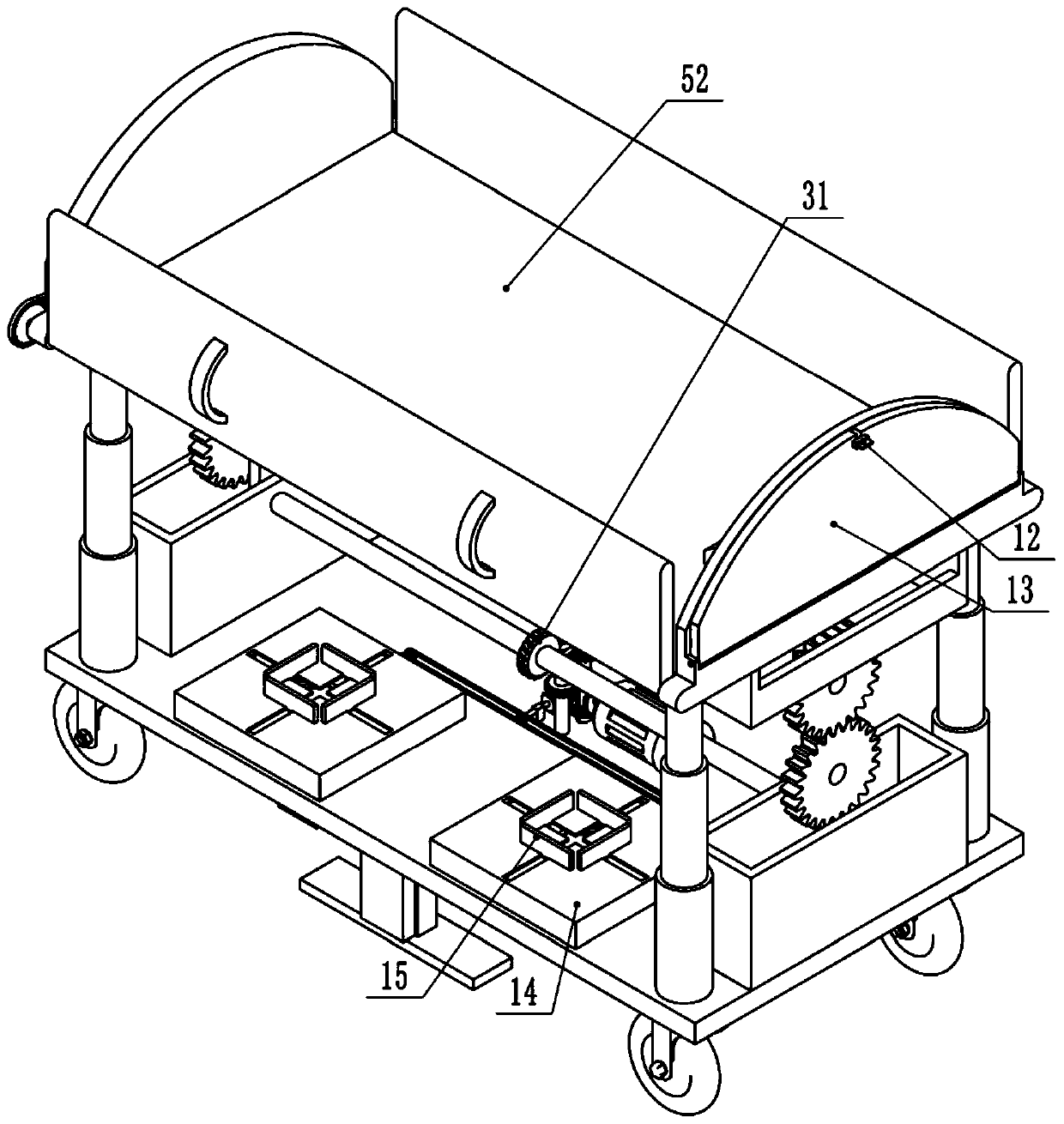 Safe transfer device for intensive care