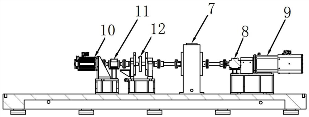 Simulation test bench for combustion-combustion combined power propulsion device of ship