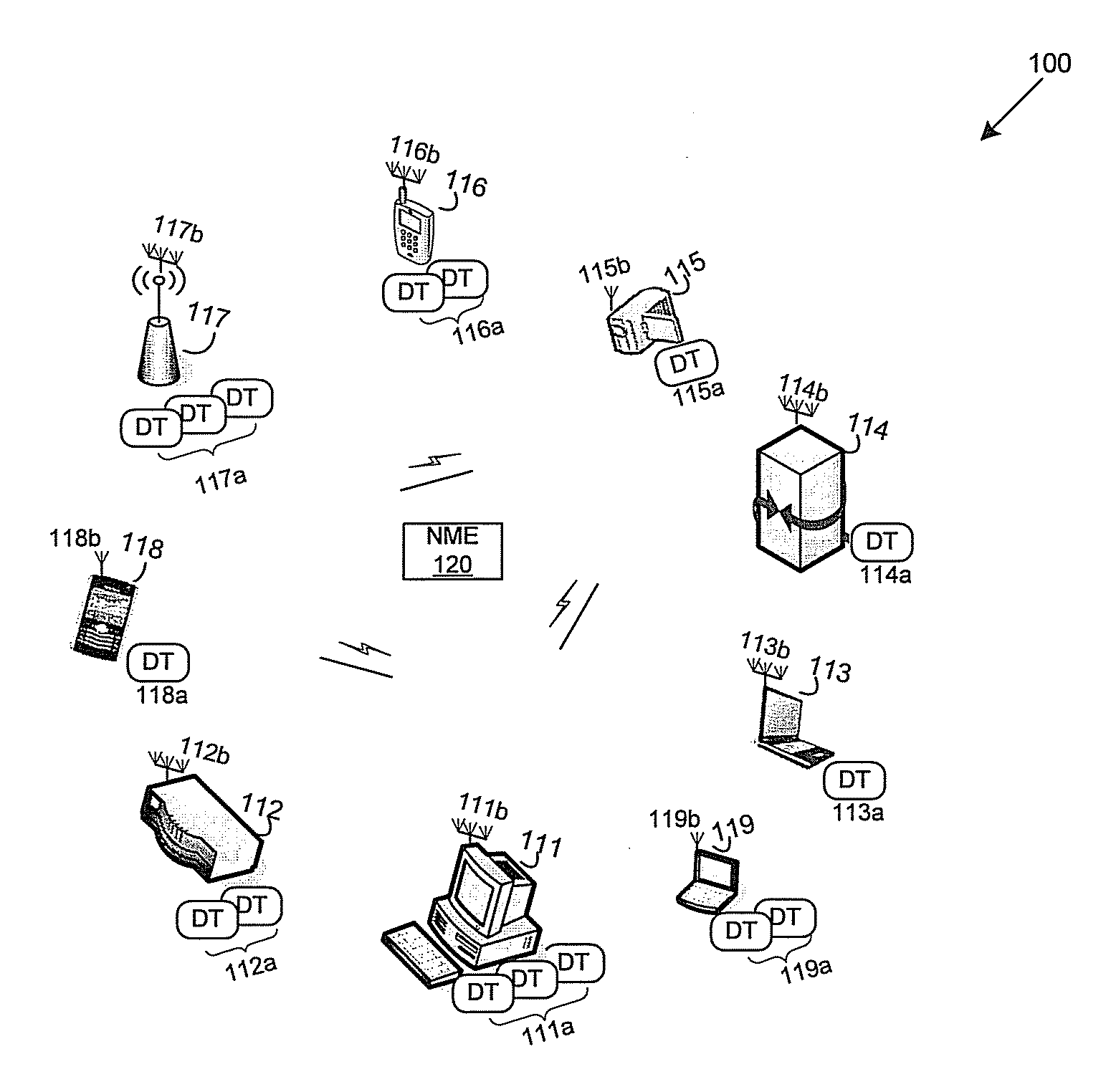 Method and system for centralized or distributed resource management in a distributed transceiver network