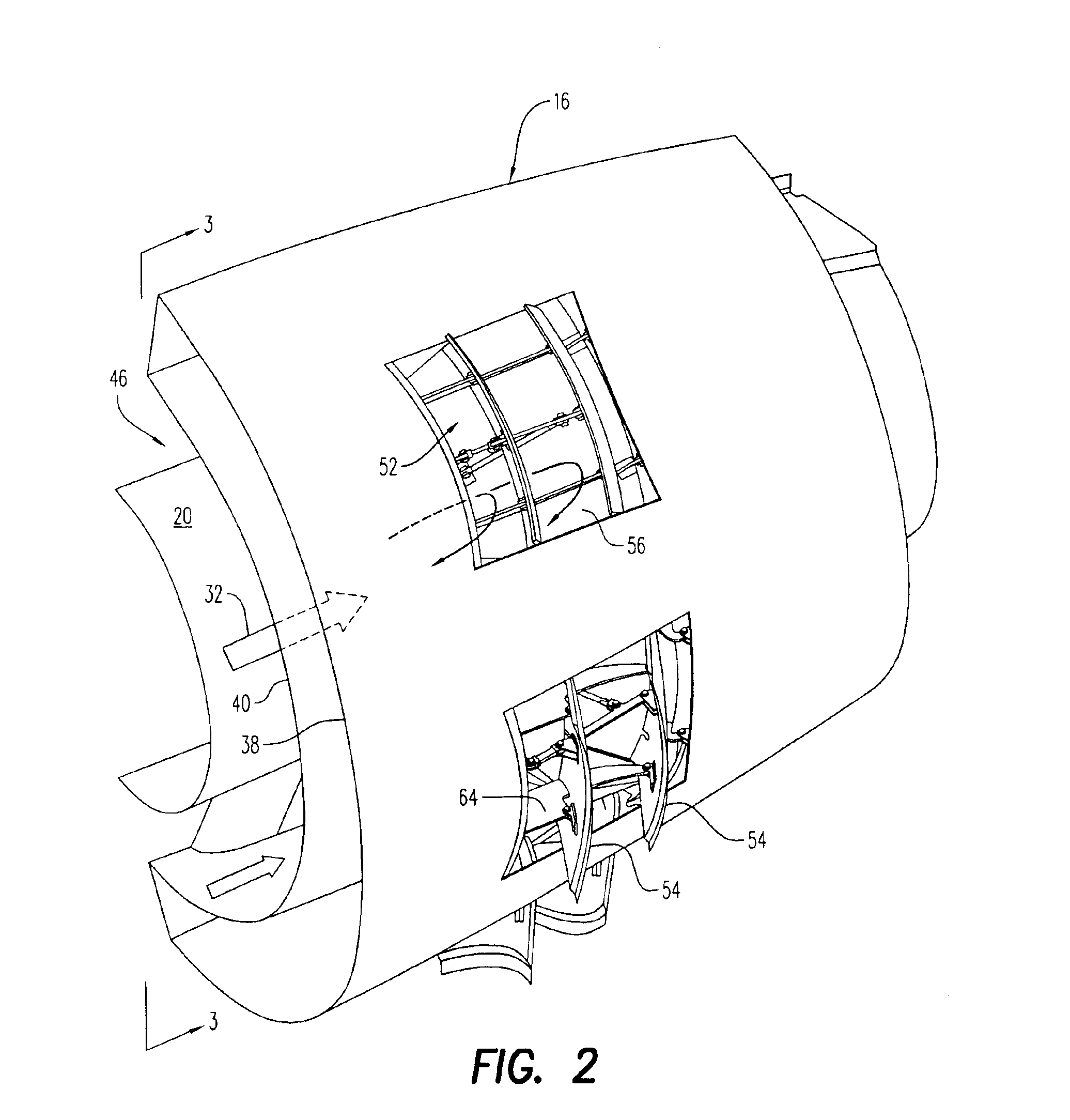 Bifold door thrust reverser