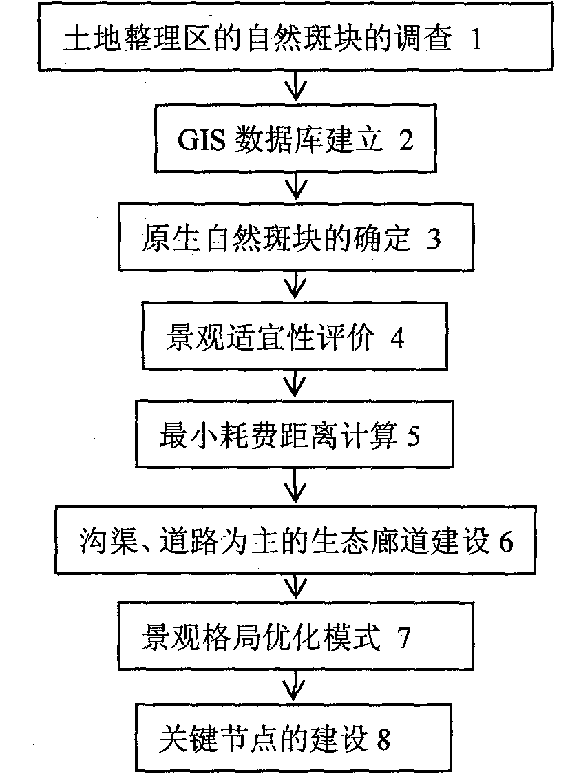 Landscape pattern optimizing mode for land consolidation project