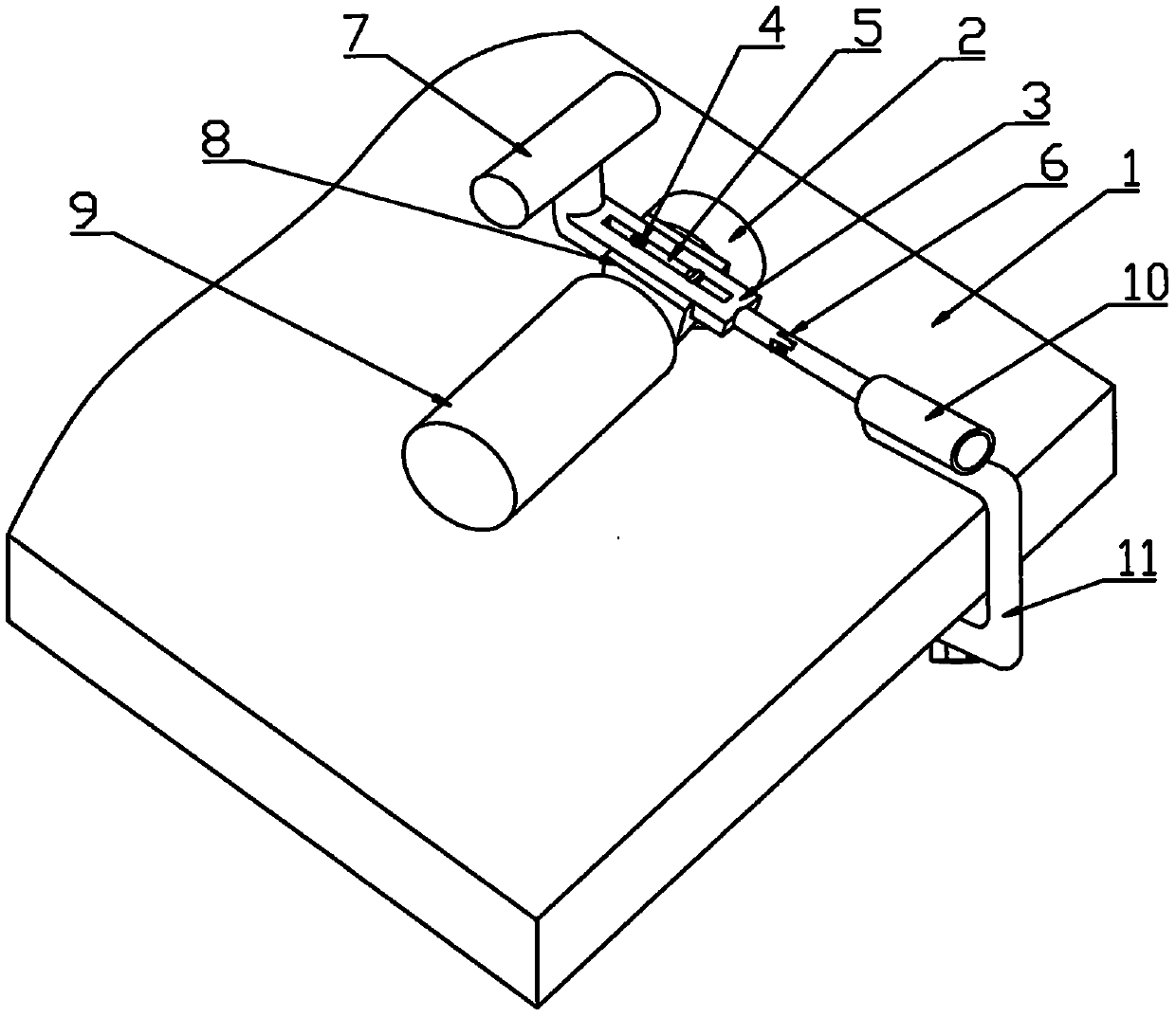 Lever labor-saving dough sheet rolling device