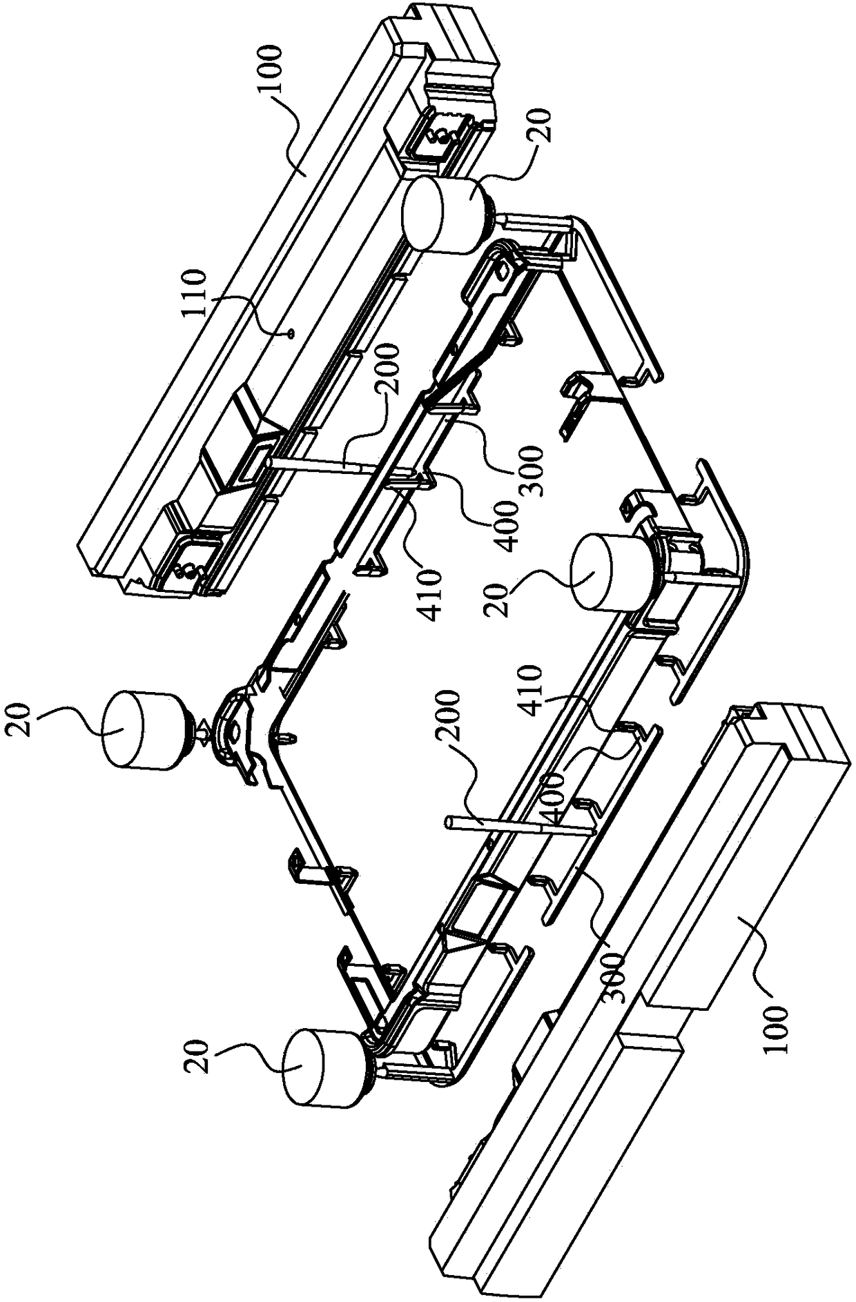 Slide block plastic injection structure