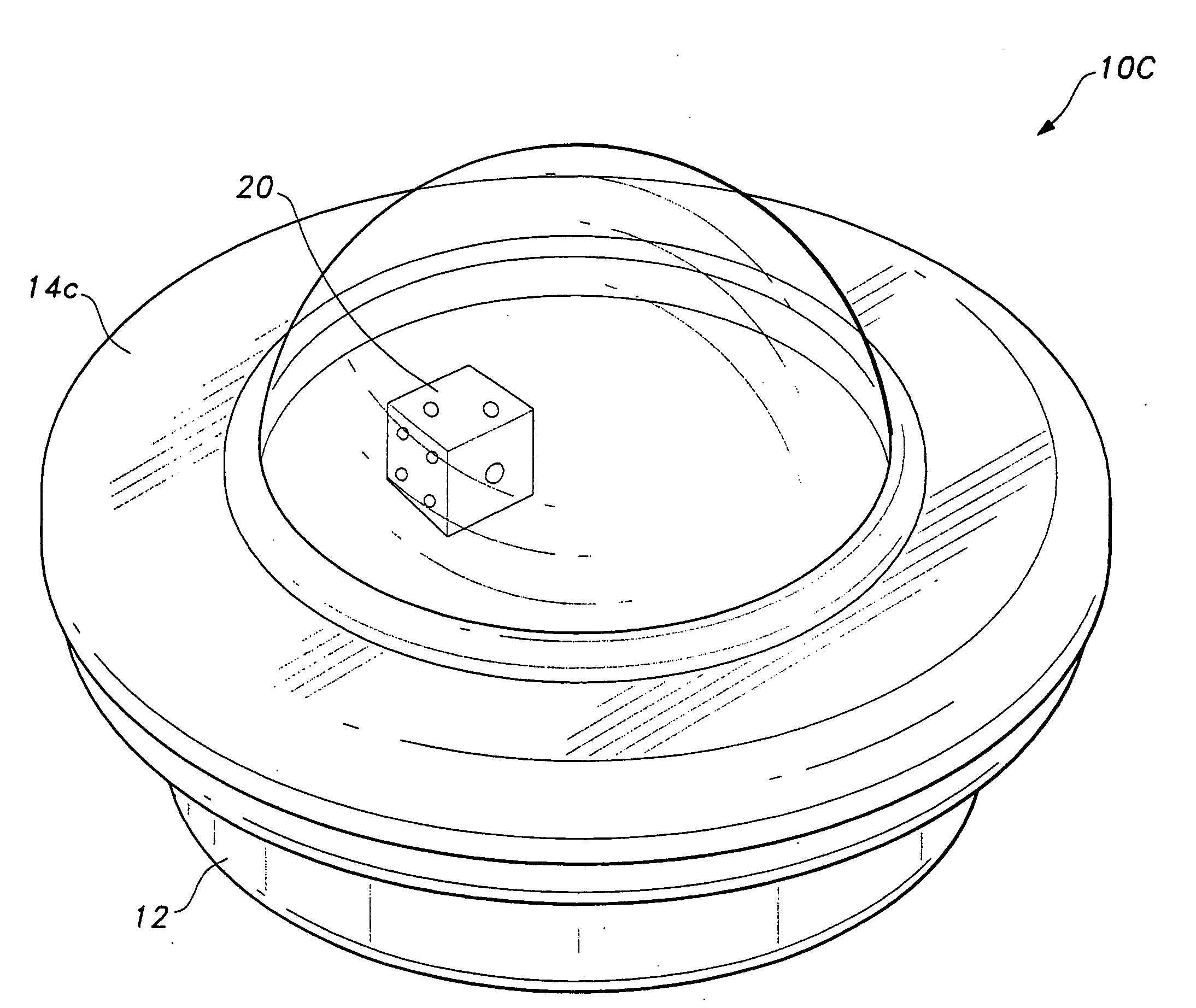 Cup holder game playing apparatus