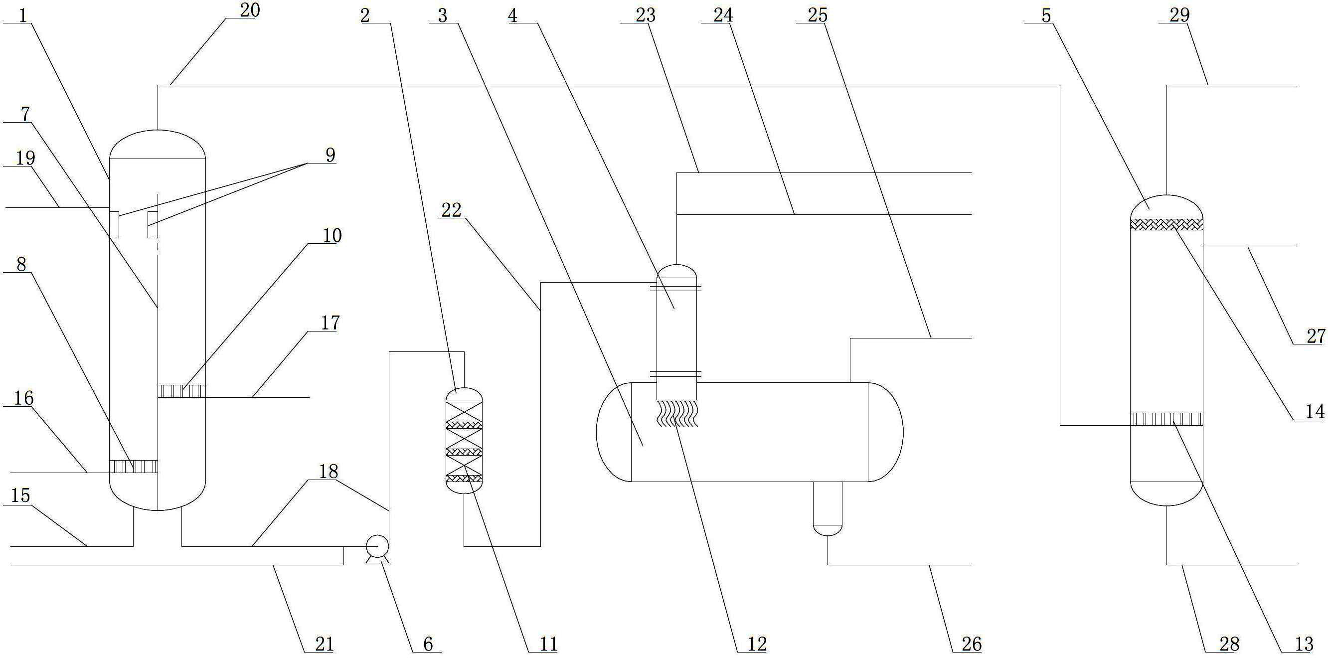 Combination method and device of caustic sludge desulfuration and dephenolization neutralization and tail gas desulphurization processing