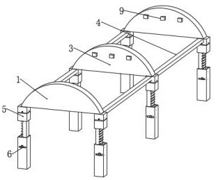 Roof steel net rack for building