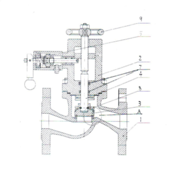 Double soft sealing emergency cut-off valve