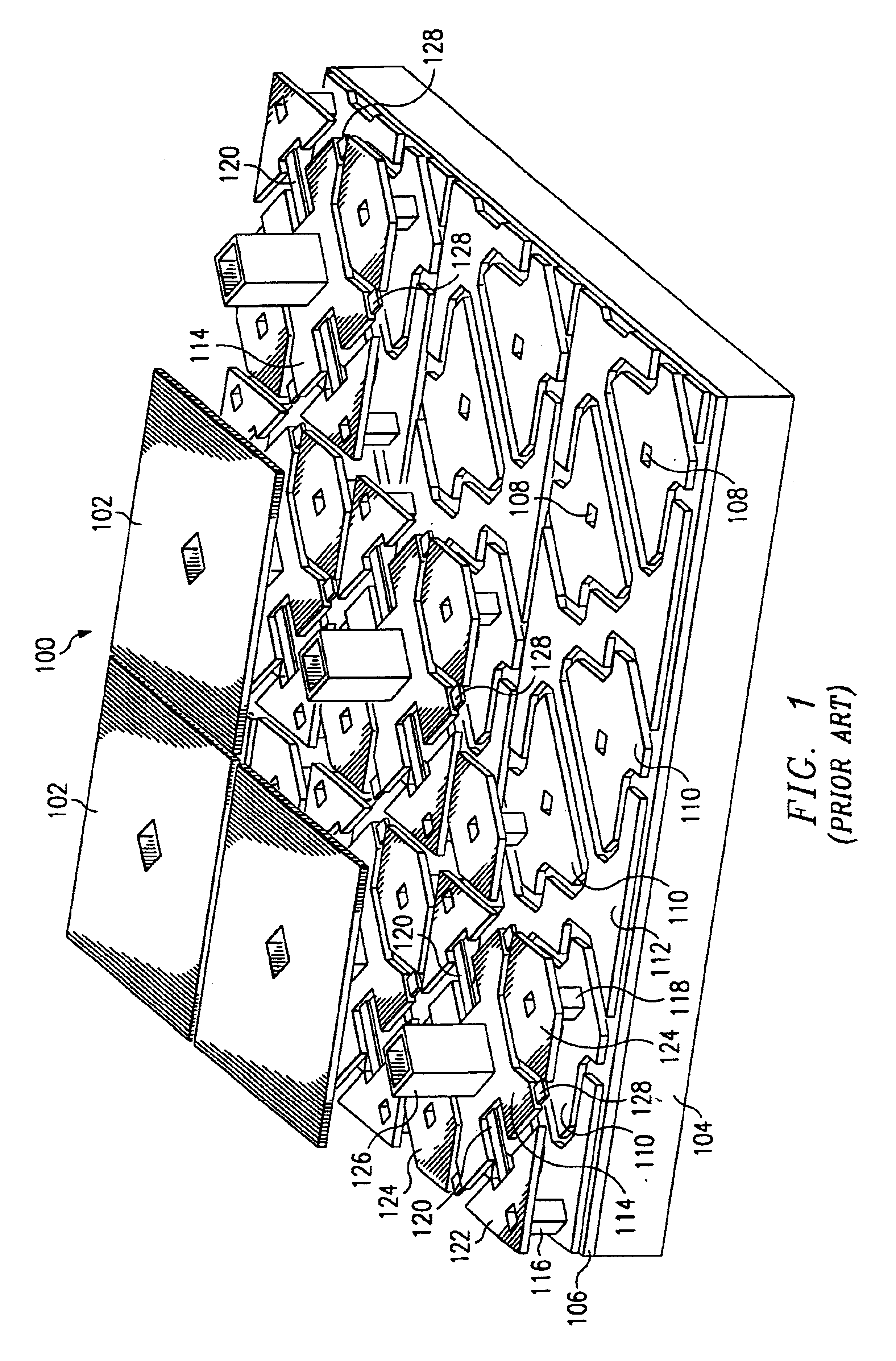 Masking layer in substrate cavity