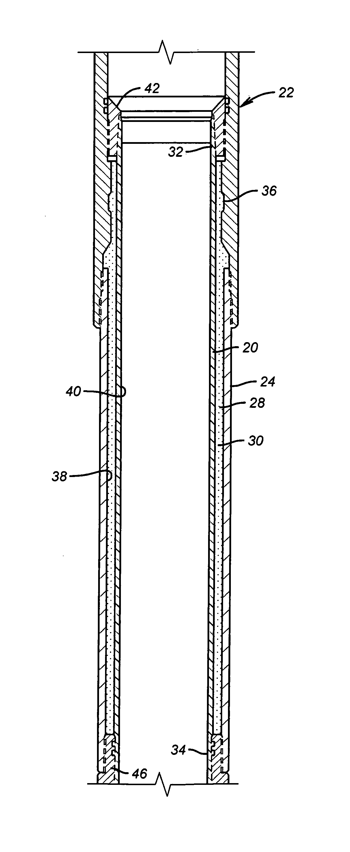 Shoe for expandable liner system and method