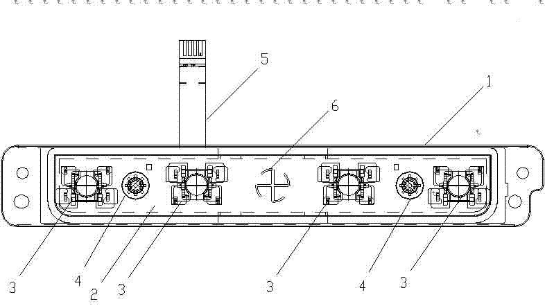 Integrated touch-plate key for notebook computer