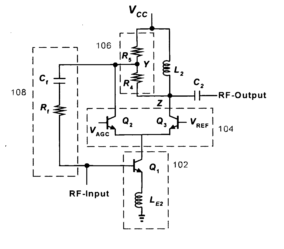 Continuous variable-gain low-noise amplifier