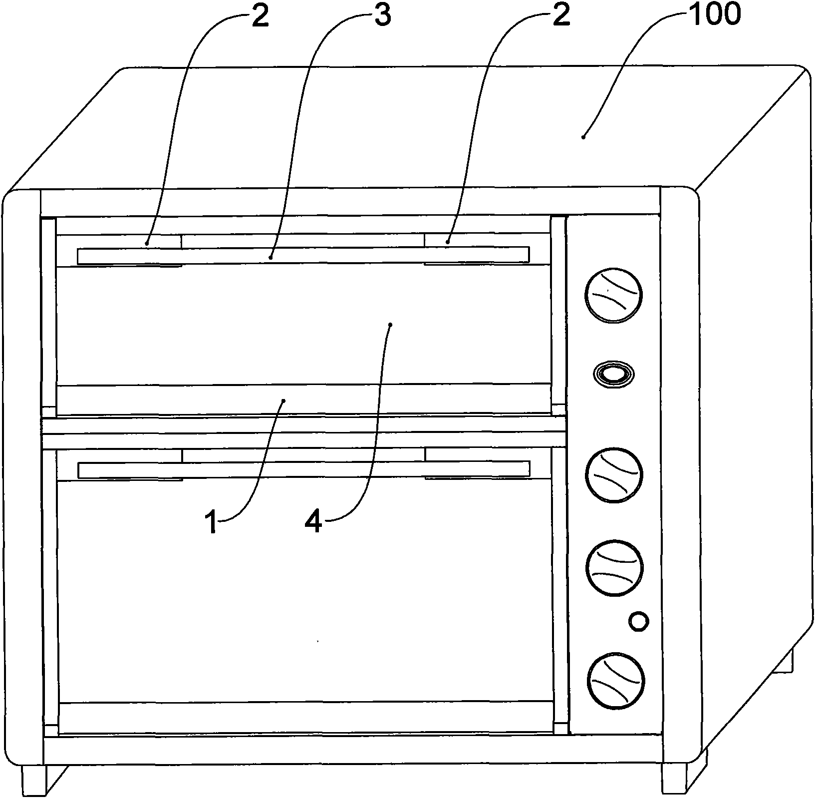 Open and close door of electric oven