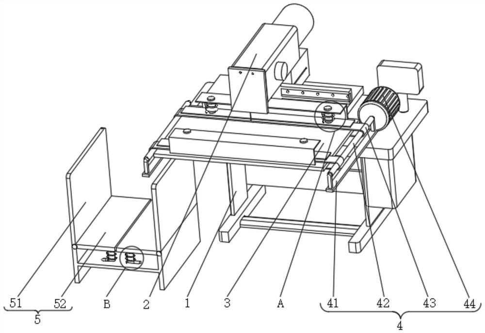 Material pressing and feeding device of sewing machine for processing vamp