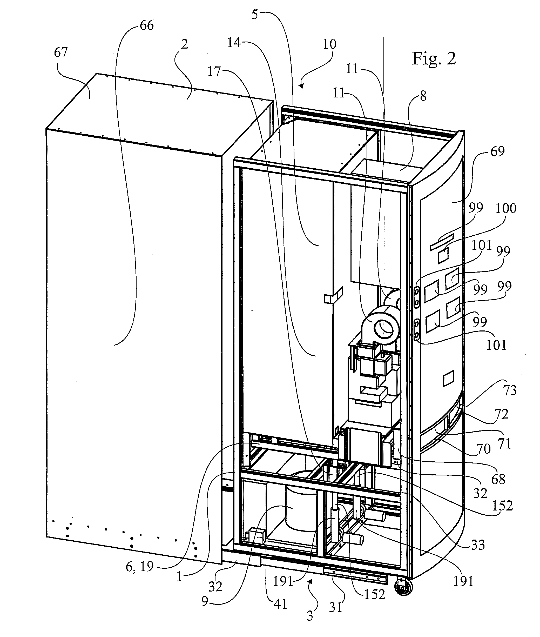 Food Automate and Method for Automatically Supplying and Heating Food Packages