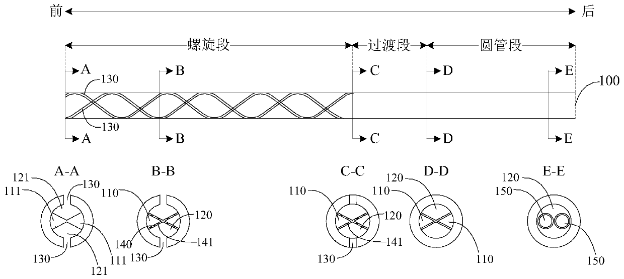 Groove drainage tube capable of flushing