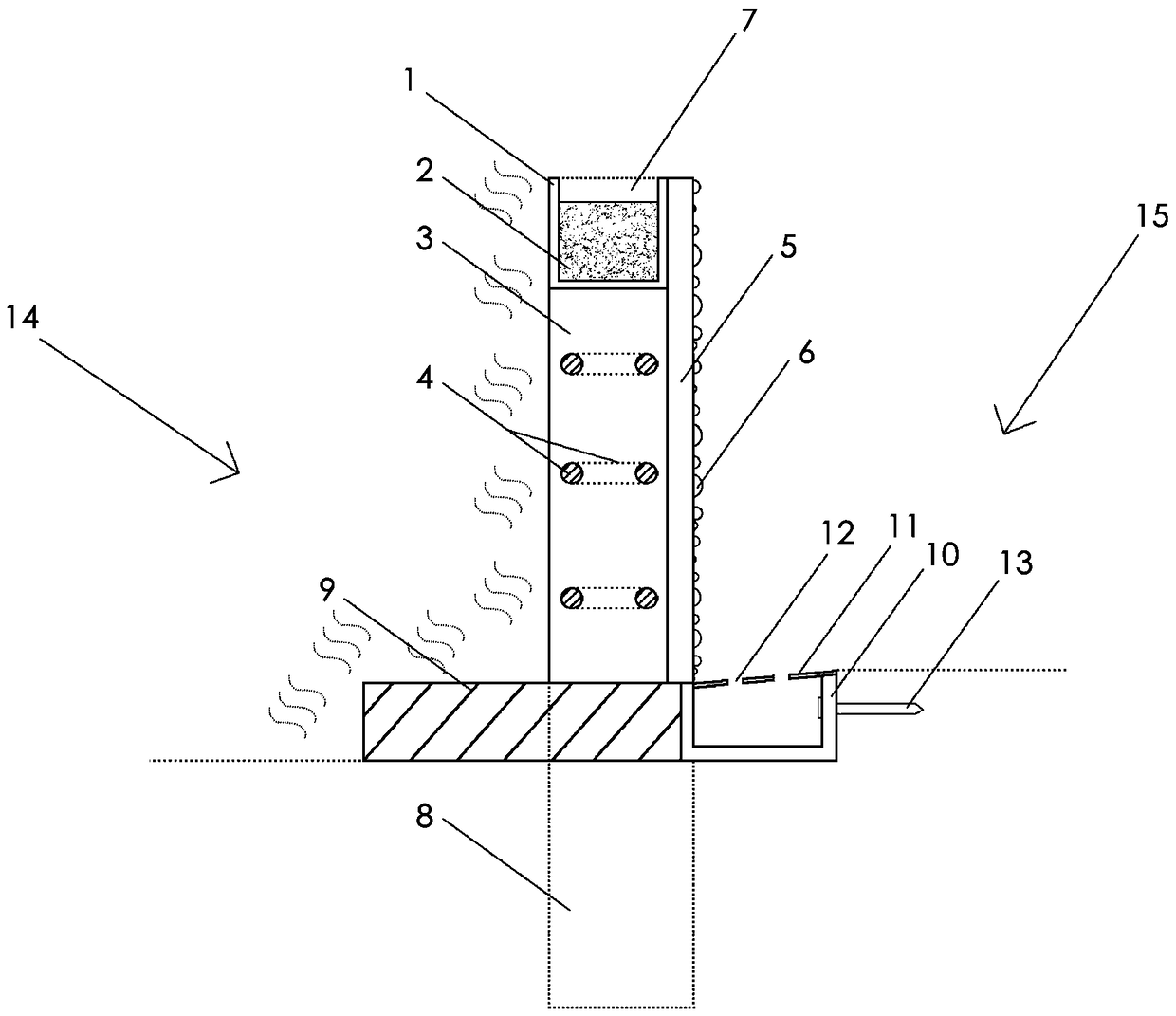 Multifunctional environment-friendly landscaping retaining wall