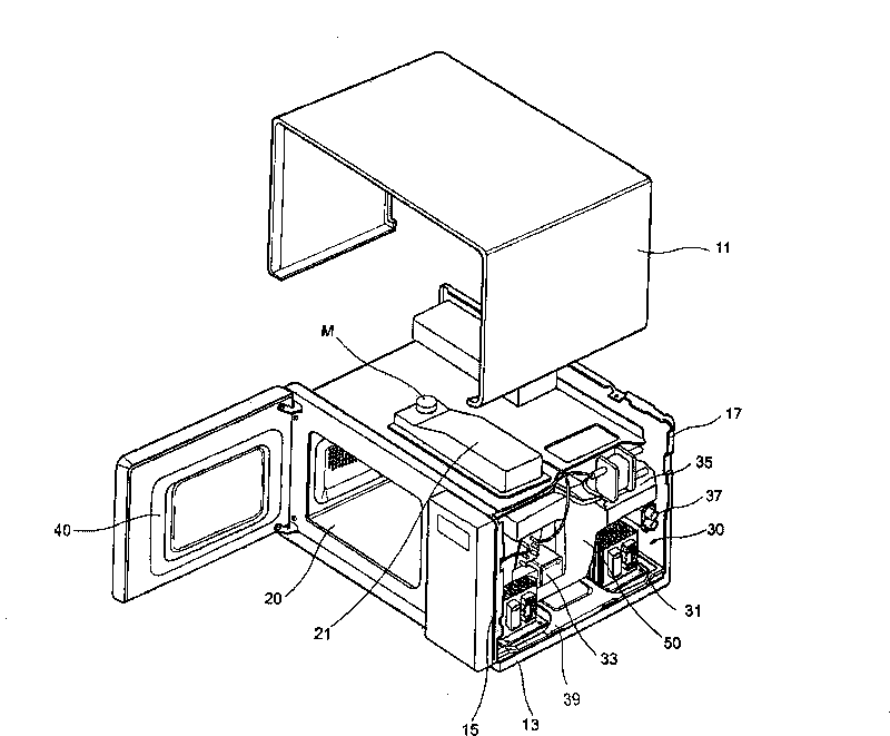 Food unfreezing method of microwave oven