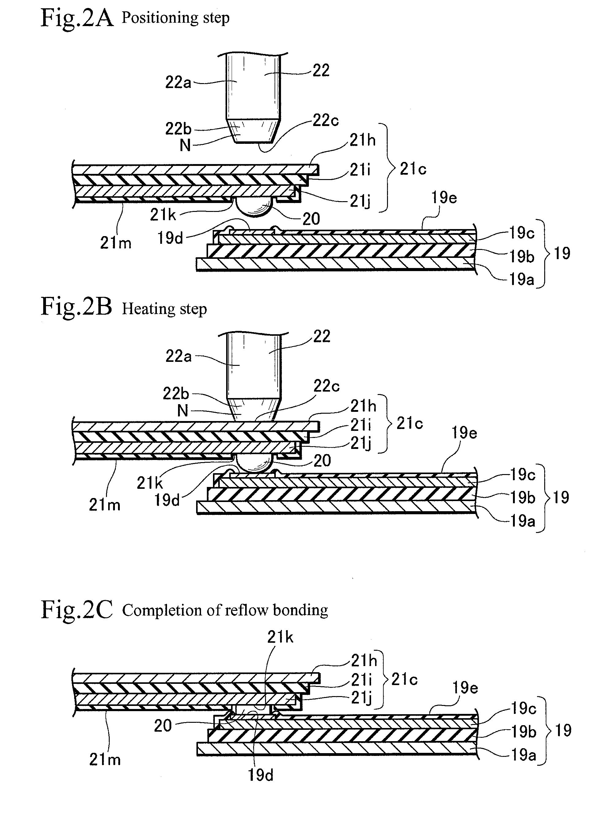 Reflow bonding method and method of manufacturing head suspension