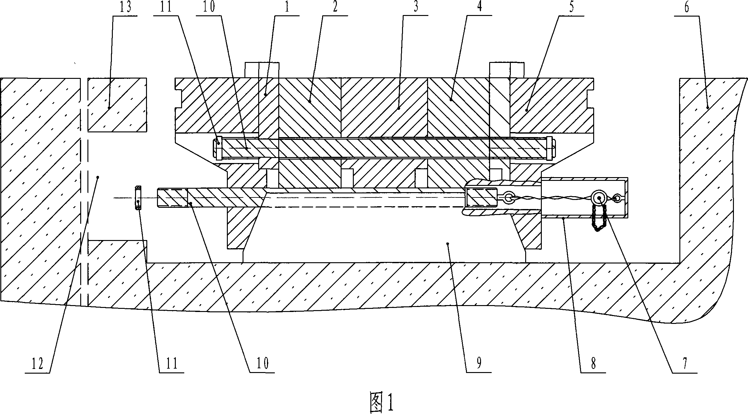 Mounting method of large pressure machine foundation