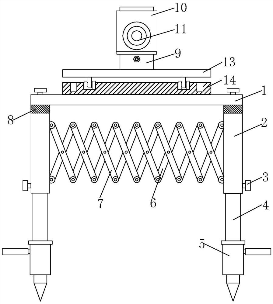 A mobile engineering surveying and mapping device