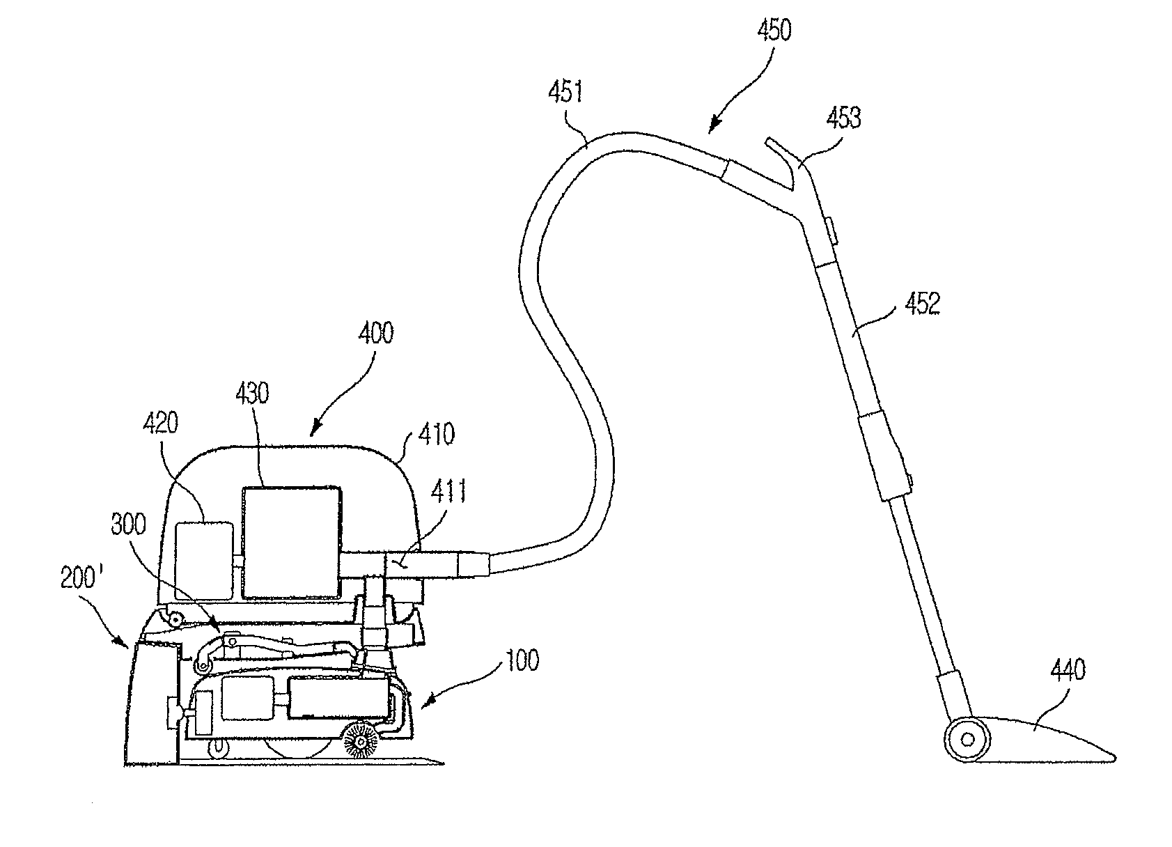 Robot cleaner system having robot cleaner and docking station