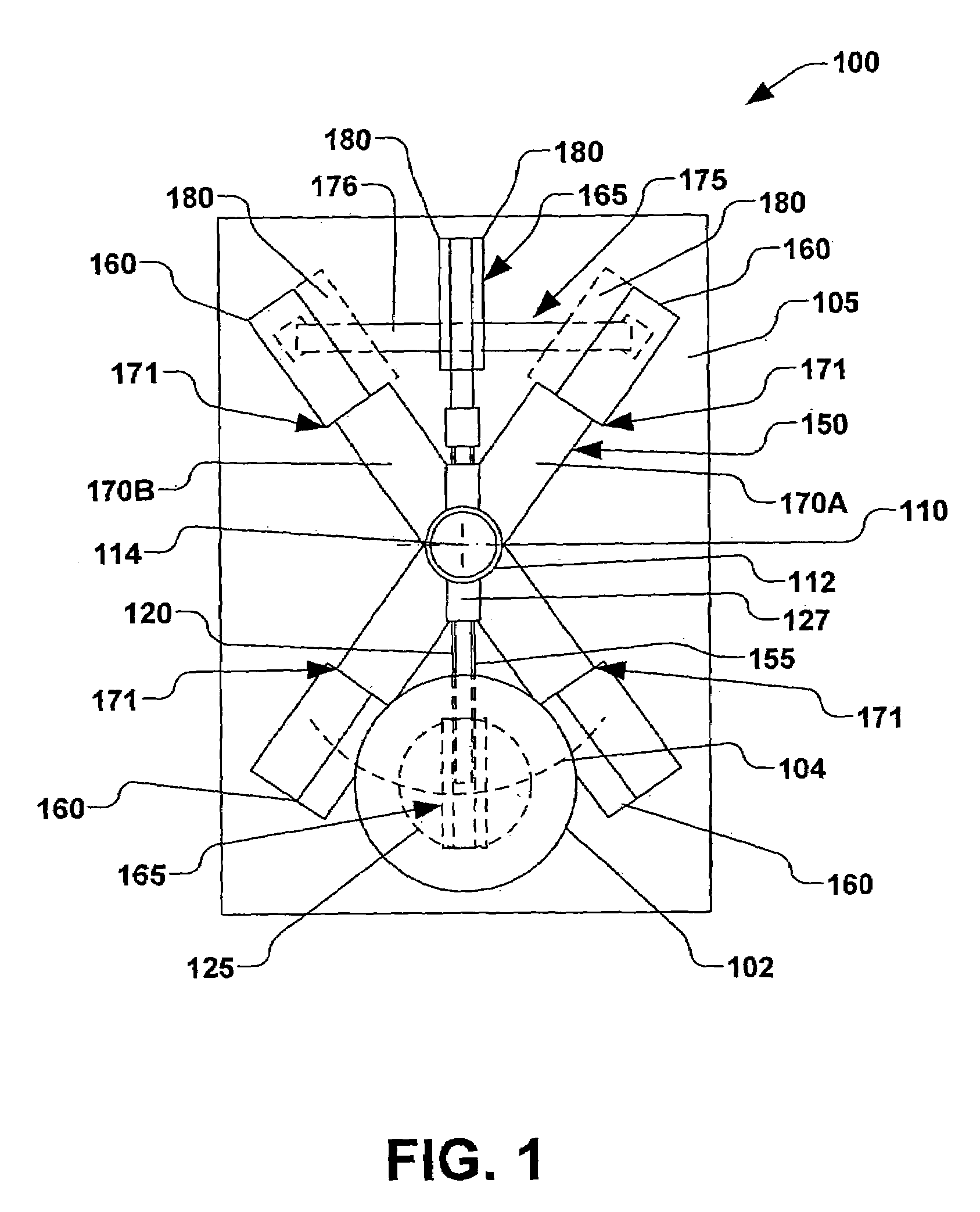 Wafer scanning system with reciprocating rotary motion utilizing springs and counterweights