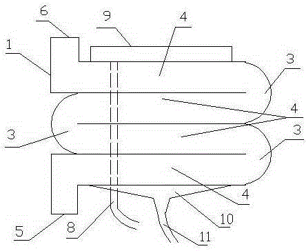 Circulating smoke dust filtration device