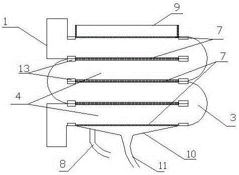 Circulating smoke dust filtration device