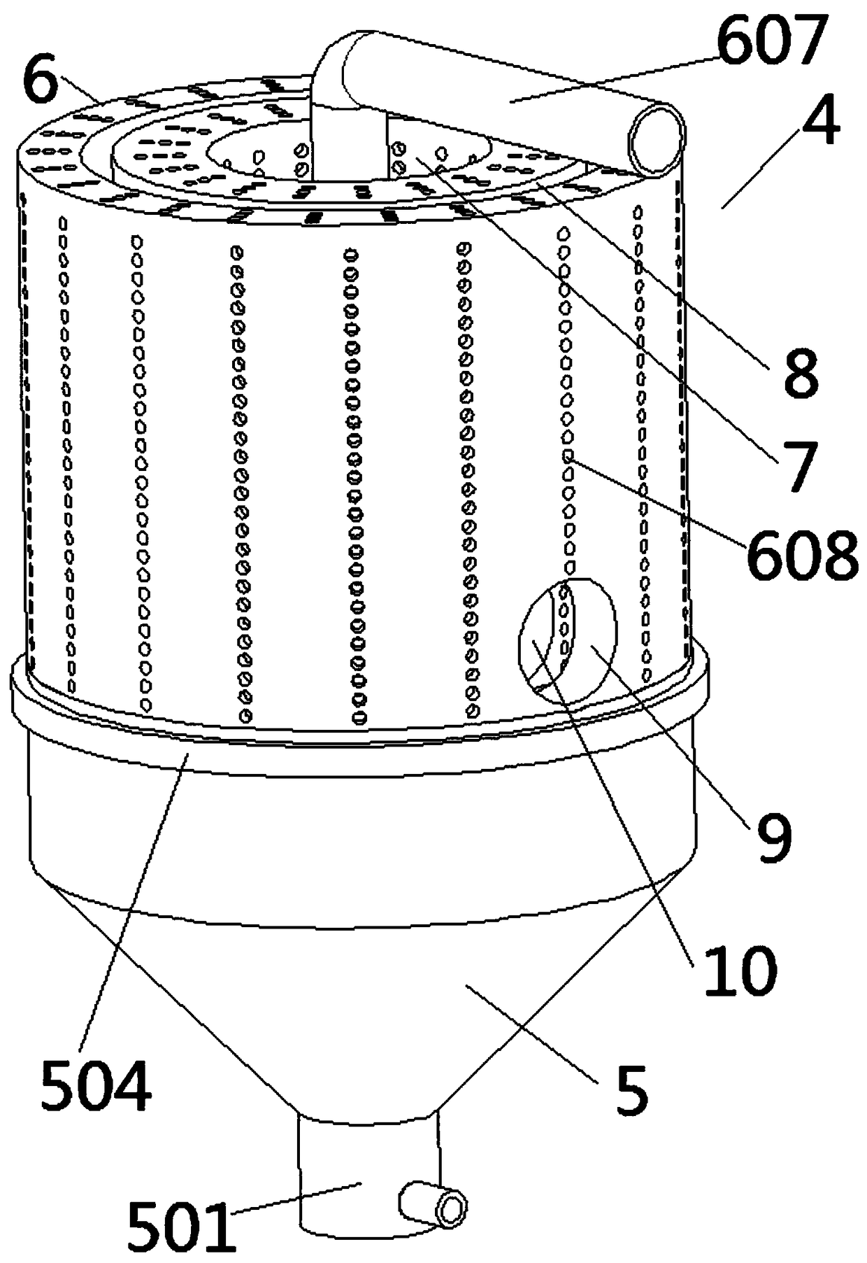 River and lake dredger with efficient silt-water separation function